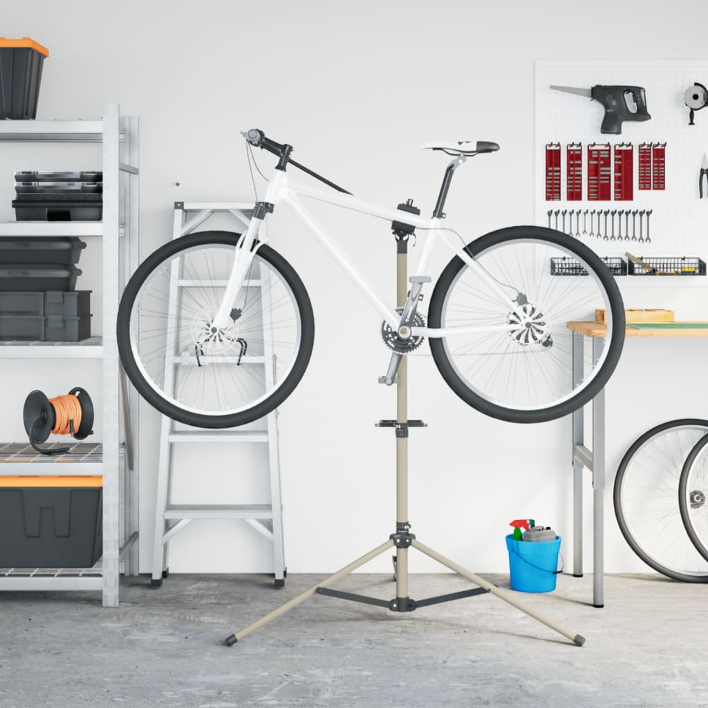 Supporto Per Riparazione Bici Regolabile 120-165 Cm Alluminio