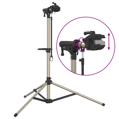 Supporto Per Riparazione Bici Regolabile 120-165 Cm Alluminio