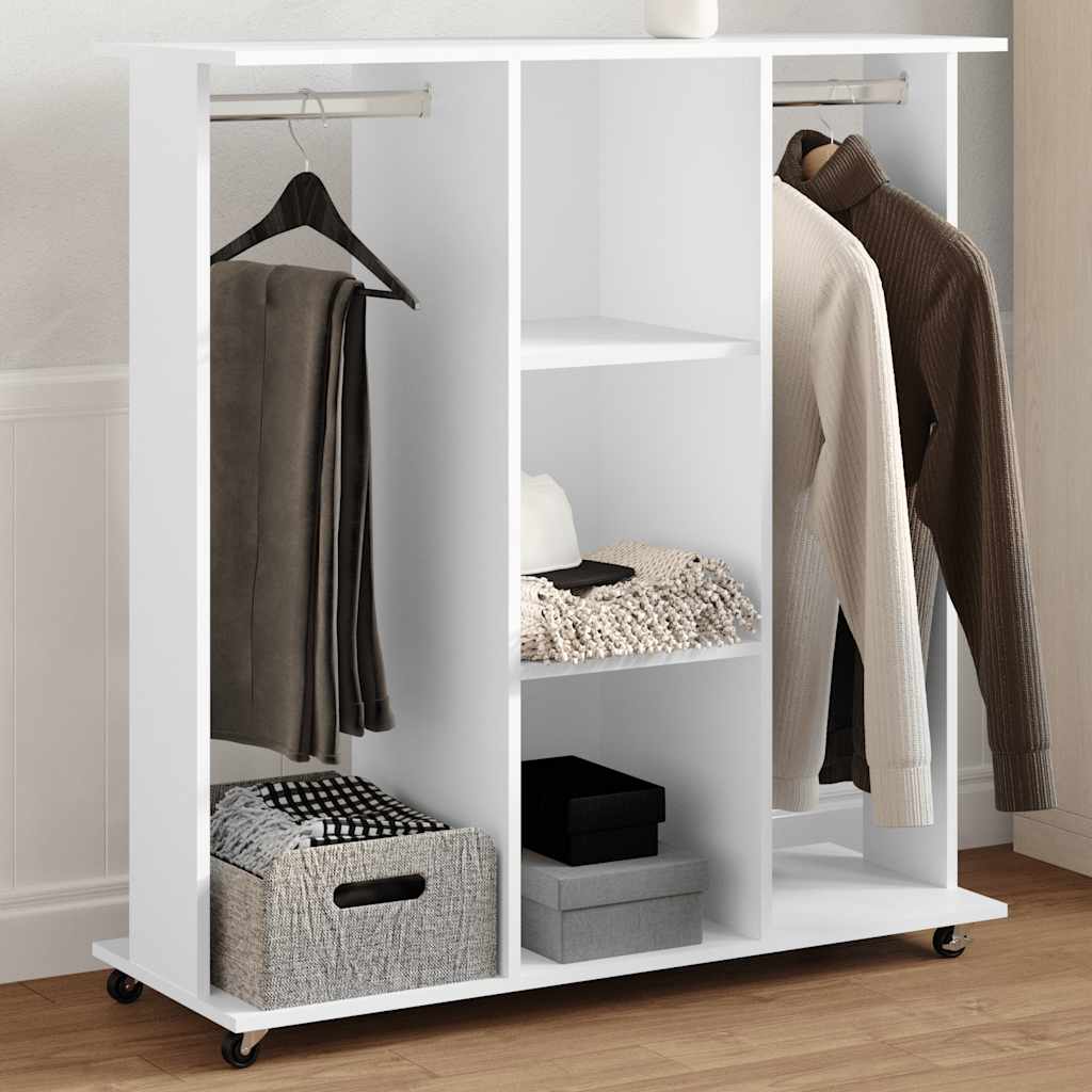 Armadio Con Ruote 102X38X110Cm In Legno Multistrato
