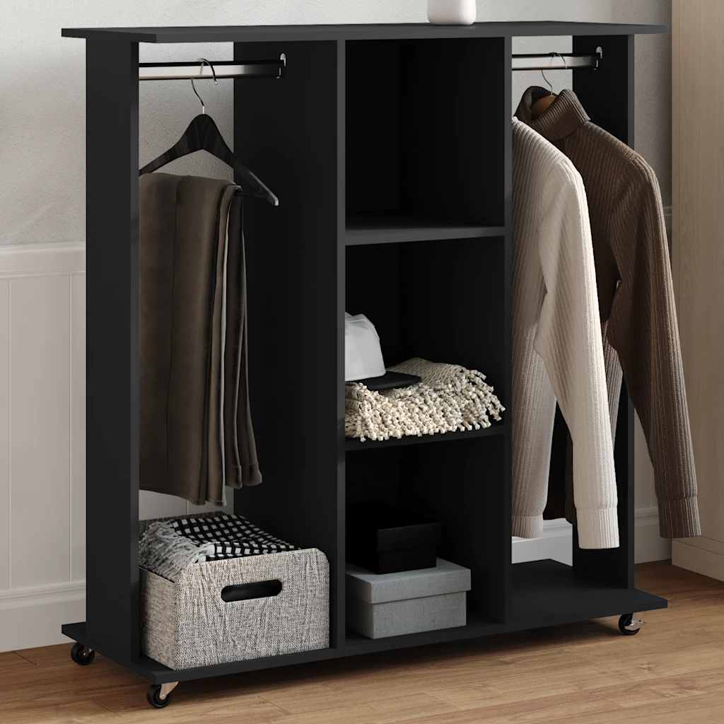 Armadio Con Ruote 102X38X110Cm In Legno Multistrato