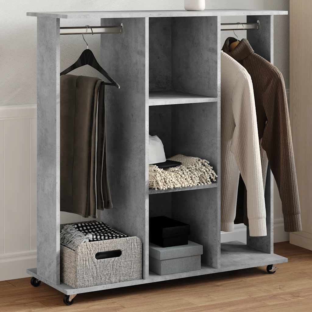 Armadio Con Ruote 102X38X110Cm In Legno Multistrato