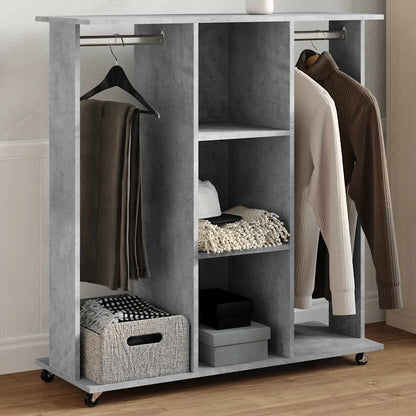 Armadio Con Ruote 102X38X110Cm In Legno Multistrato