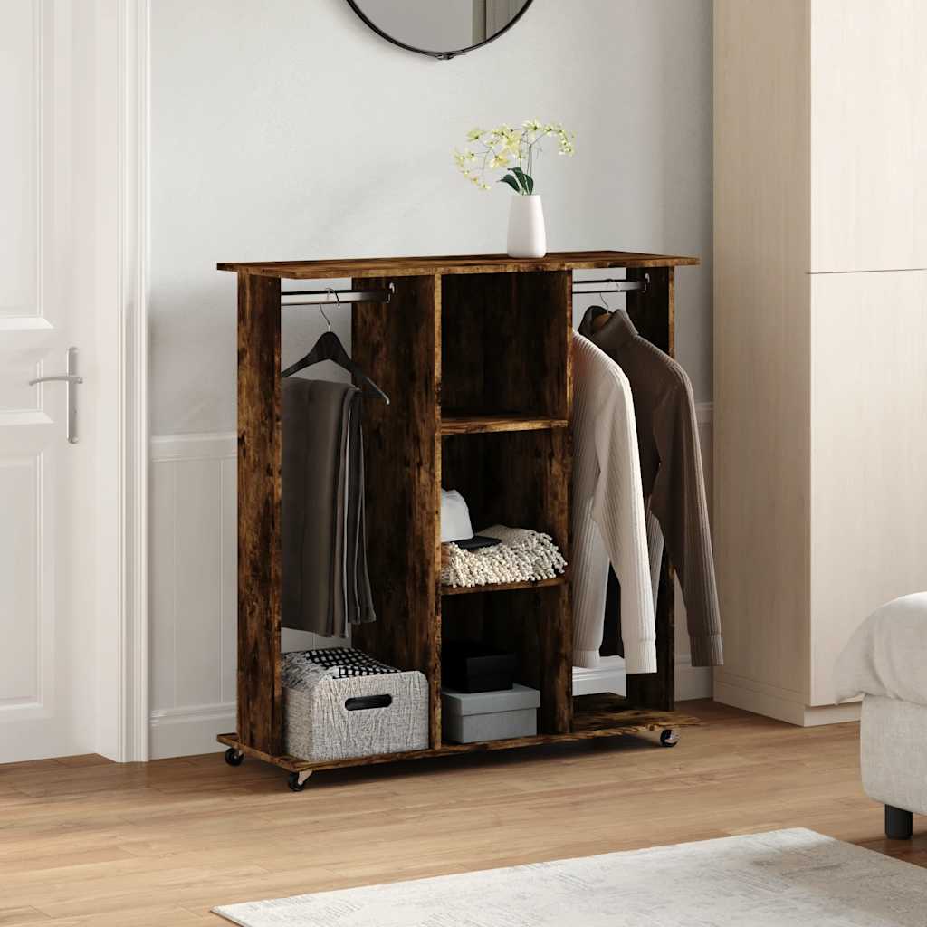 Armadio Con Ruote 102X38X110Cm In Legno Multistrato