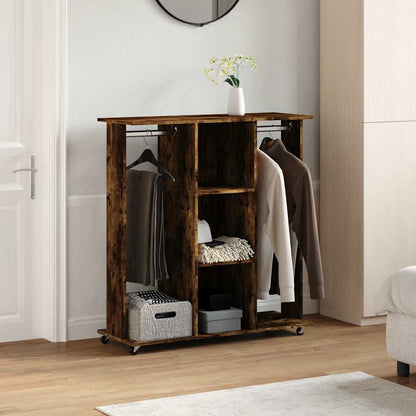 Armadio Con Ruote 102X38X110Cm In Legno Multistrato
