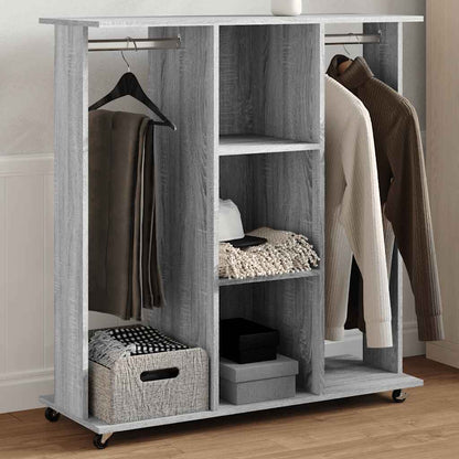 Armadio Con Ruote 102X38X110Cm In Legno Multistrato
