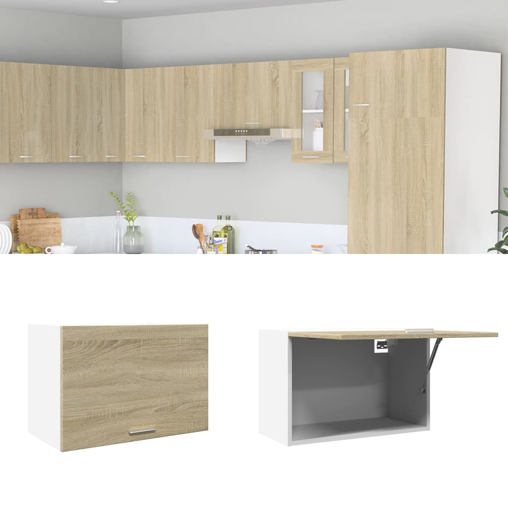 Mobili Pensili “Lyon” 2 Pz 50X31X60 Cm Rovere Sonoma