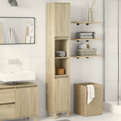 Armadietto Bagno 30X30X190 Cm Legno Multistrato