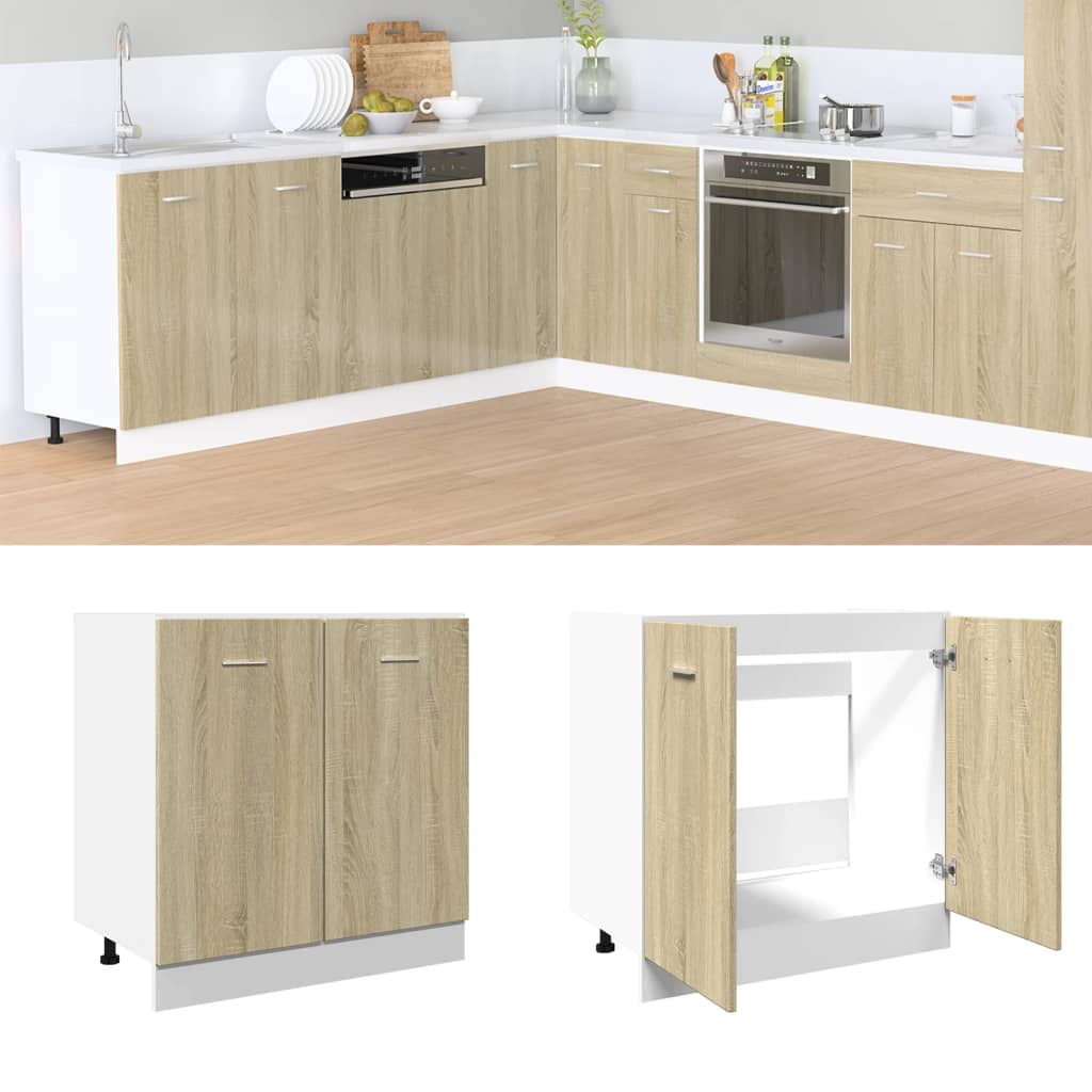 Mobili Pensili “Lyon” 2 Pz 50X31X60 Cm Rovere Sonoma