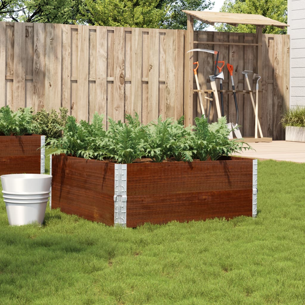 Poggiapiedi Da Giardino Marrone 120X80Cm Legno Massello Di Pino