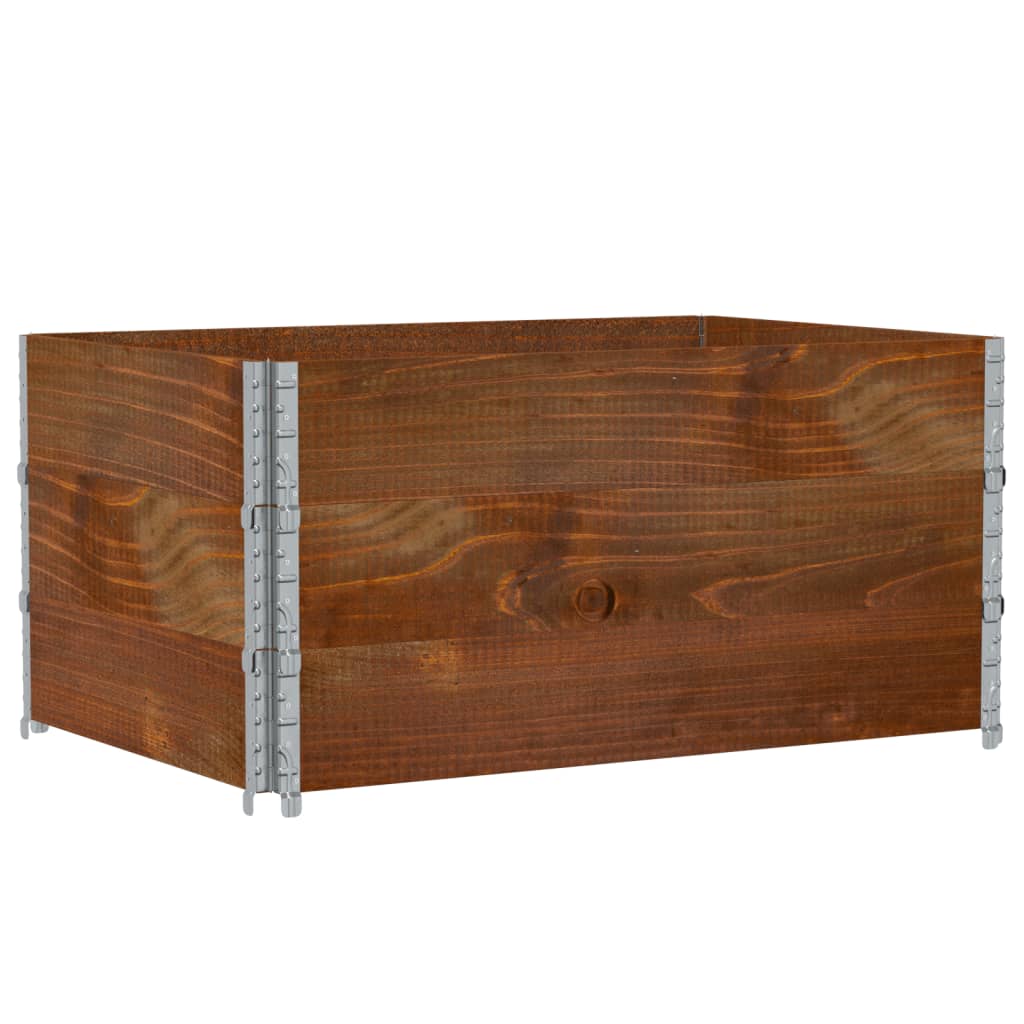 Poggiapiedi Da Giardino Marrone 120X80Cm Legno Massello Di Pino