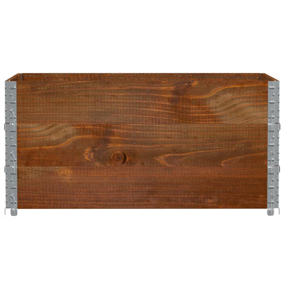 Poggiapiedi Da Giardino Marrone 120X80Cm Legno Massello Di Pino