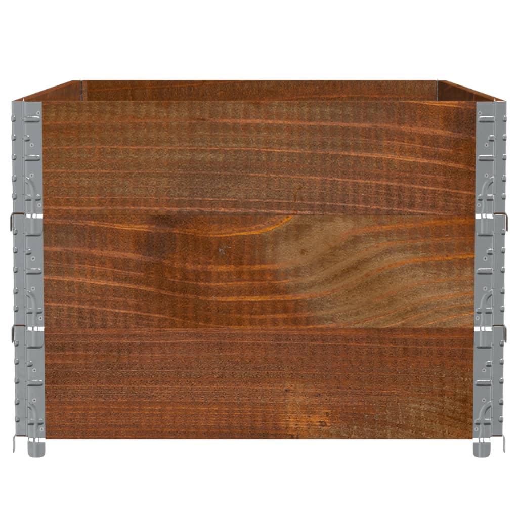 Poggiapiedi Da Giardino Marrone 120X80Cm Legno Massello Di Pino