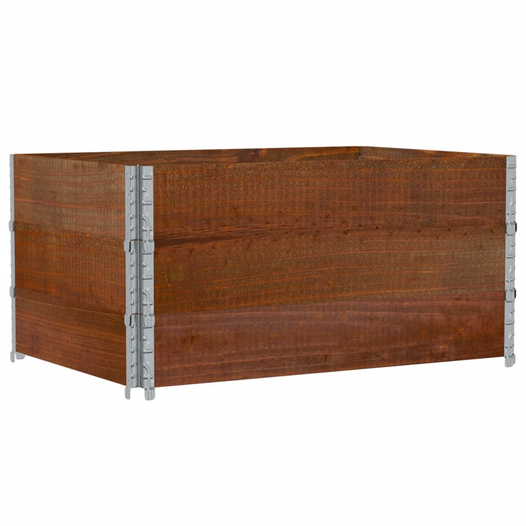 Poggiapiedi Da Giardino Marrone 120X80Cm Legno Massello Di Pino