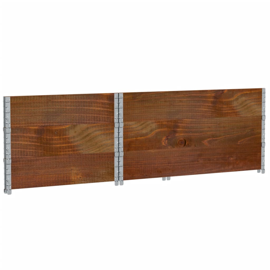 Poggiapiedi Da Giardino Marrone 120X80Cm Legno Massello Di Pino
