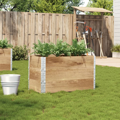 Poggiapiedi Da Giardino Marrone 120X80Cm Legno Massello Di Pino