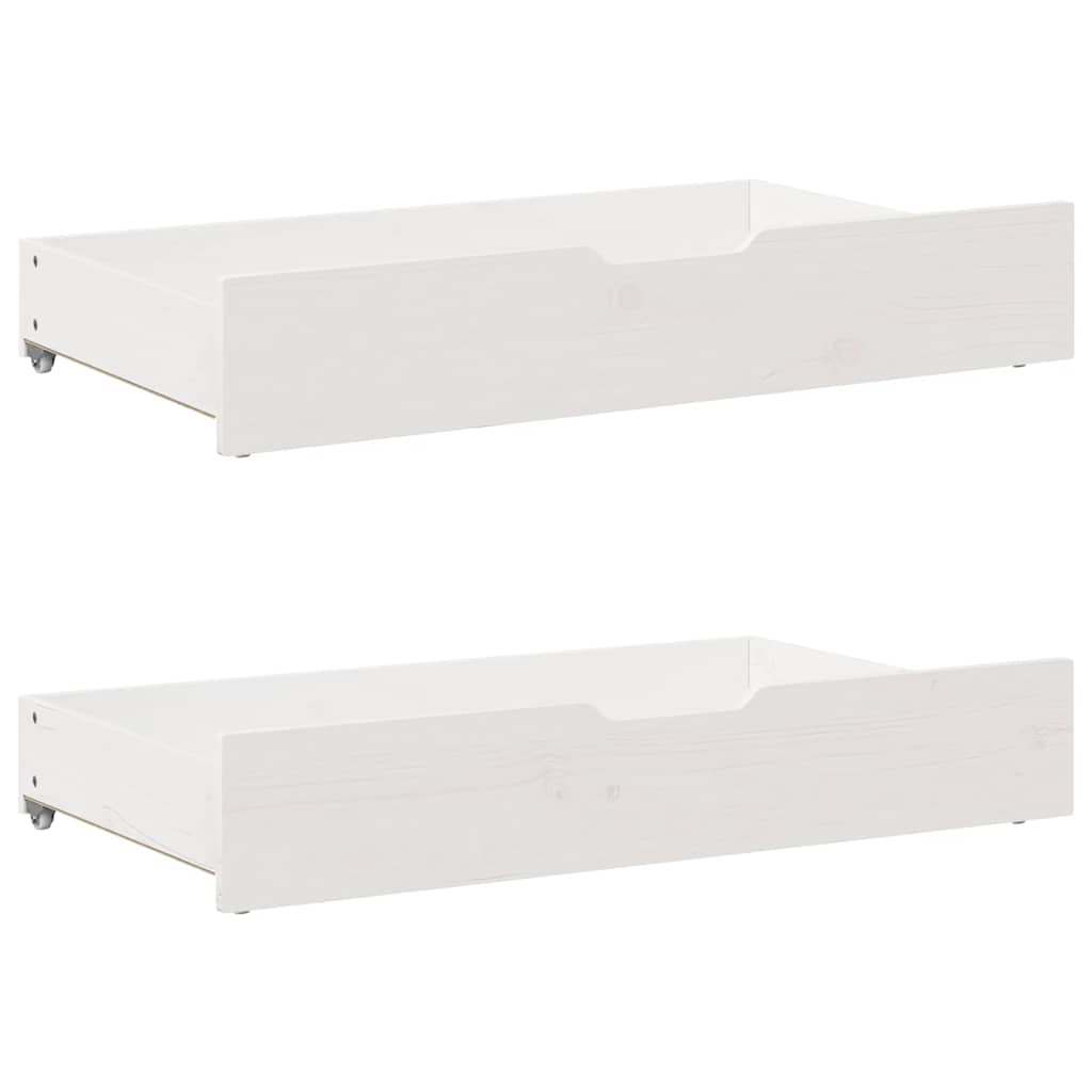 Cassettoni Da Letto Con Ruote 2 Pz 80X55X17 Cm In Legno Di Pino