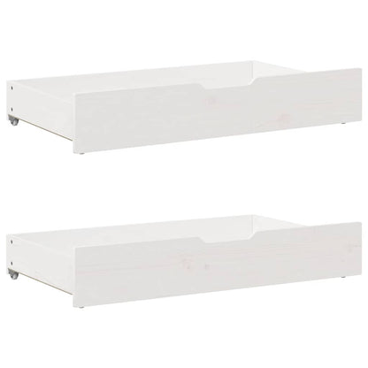 Cassettoni Da Letto Con Ruote 2 Pz 80X55X17 Cm In Legno Di Pino