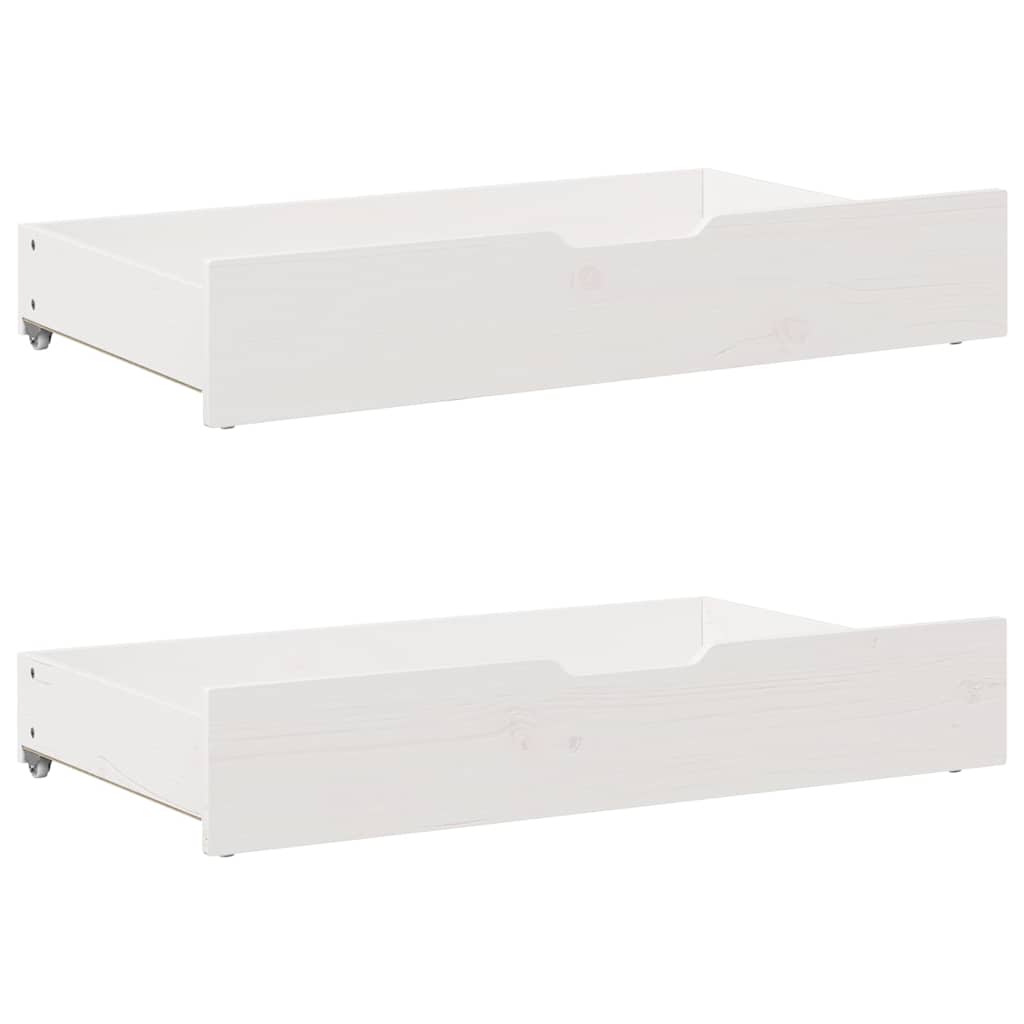 Cassettoni Da Letto Con Ruote 2 Pz 80X55X17 Cm In Legno Di Pino