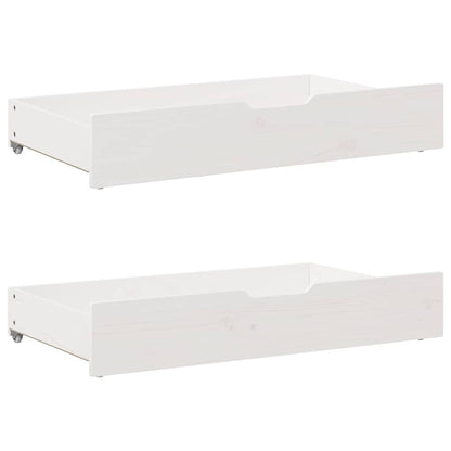Cassettoni Da Letto Con Ruote 2 Pz 80X55X17 Cm In Legno Di Pino