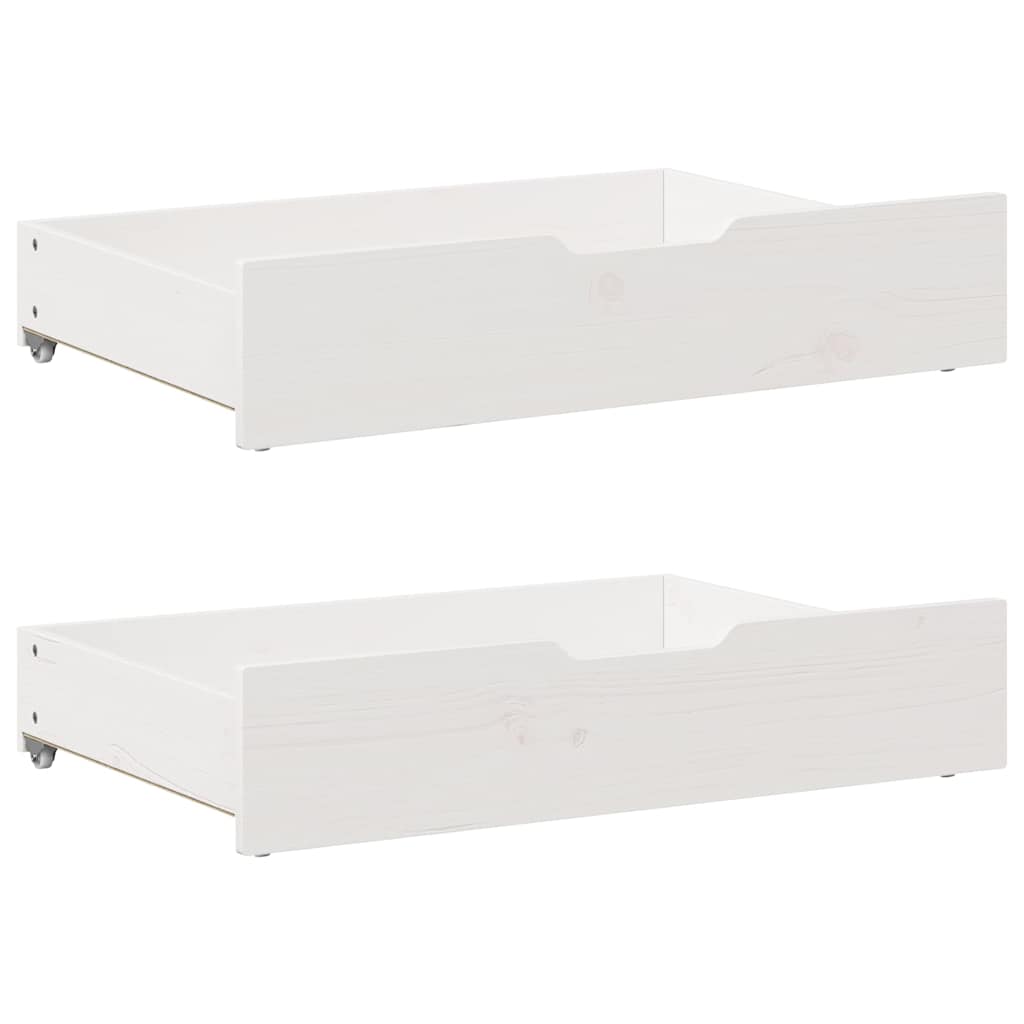 Cassettoni Da Letto Con Ruote 2 Pz 80X55X17 Cm In Legno Di Pino