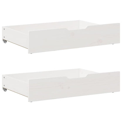 Cassettoni Da Letto Con Ruote 2 Pz 80X55X17 Cm In Legno Di Pino