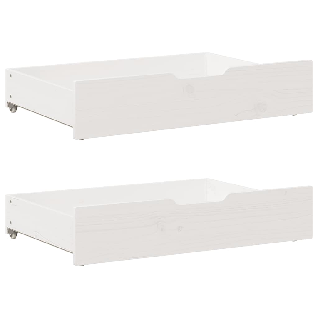 Cassettoni Da Letto Con Ruote 2 Pz 80X55X17 Cm In Legno Di Pino