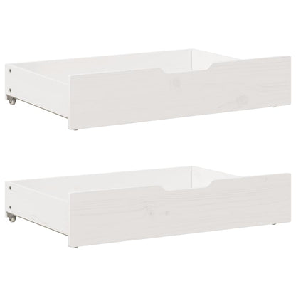 Cassettoni Da Letto Con Ruote 2 Pz 80X55X17 Cm In Legno Di Pino