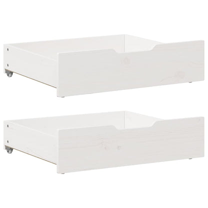 Cassettoni Da Letto Con Ruote 2 Pz 80X55X17 Cm In Legno Di Pino