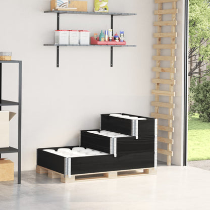 Fioriera Rialzata A 3 Livelli Marrone 120X80 Cm Legno Di Pino