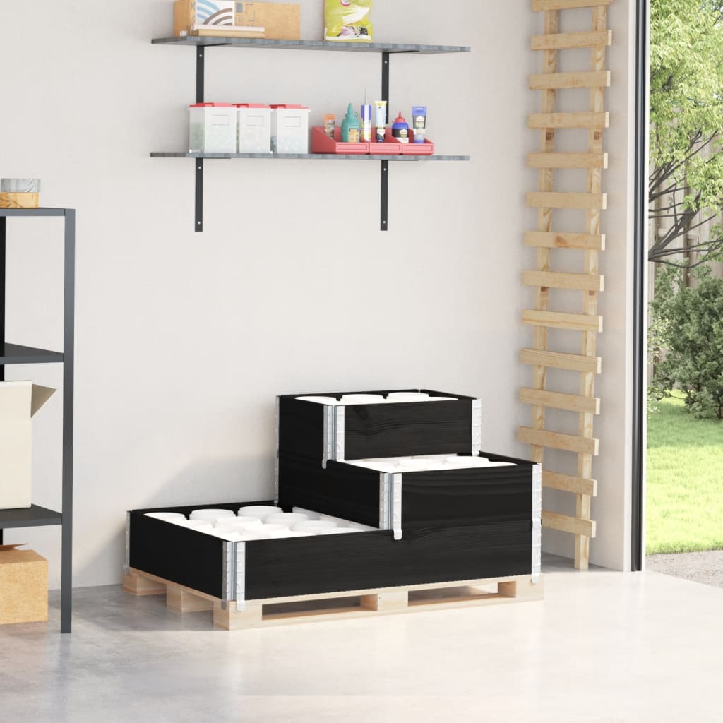Fioriera Rialzata A 3 Livelli Marrone 120X80 Cm Legno Di Pino