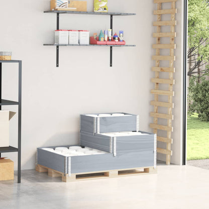 Fioriera Rialzata A 3 Livelli Marrone 120X80 Cm Legno Di Pino