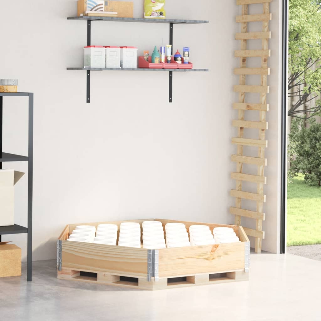 Fioriera Rialzata Esagonale Grigia 160X160Cm Legno Di Pino