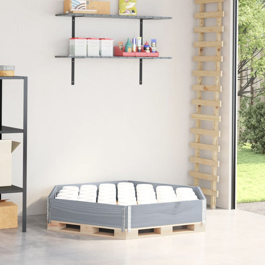 Fioriera Rialzata Esagonale Grigia 160X160Cm Legno Di Pino
