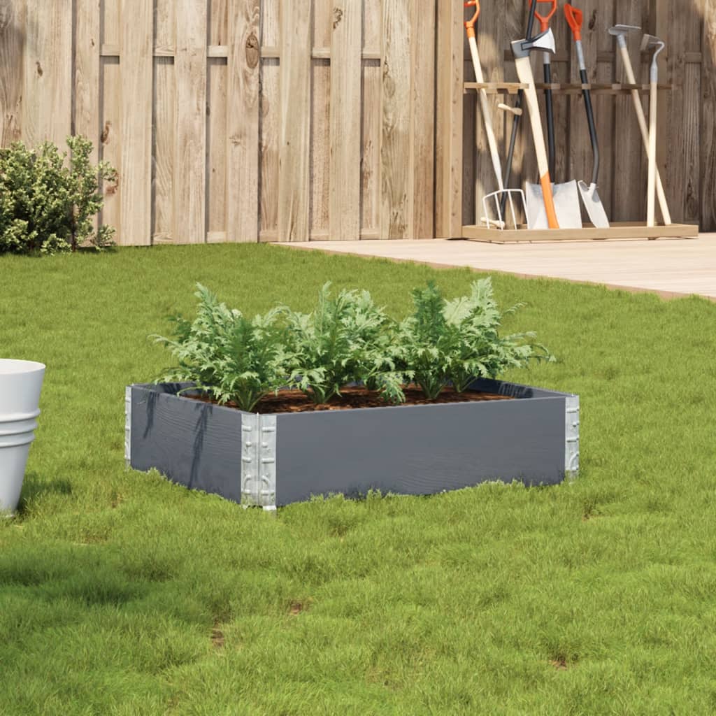 Poggiapiedi Da Giardino Marrone 120X80Cm Legno Massello Di Pino