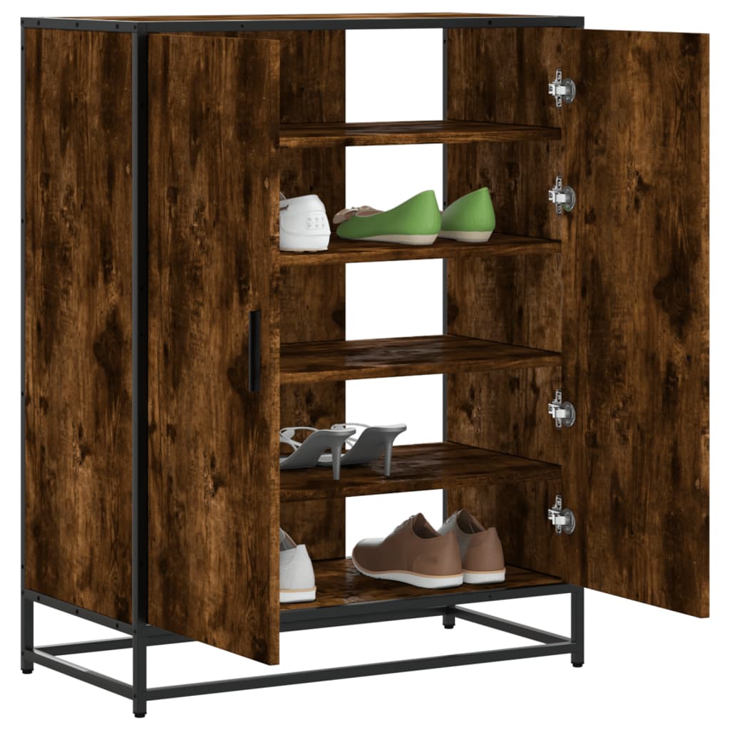 Scarpiera 75X38X97,5 Cm Legno Multistrato Metallo