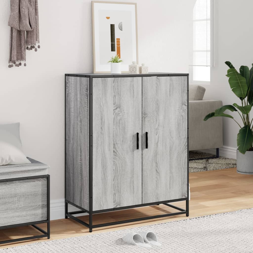 Scarpiera 75X38X97,5 Cm Legno Multistrato Metallo