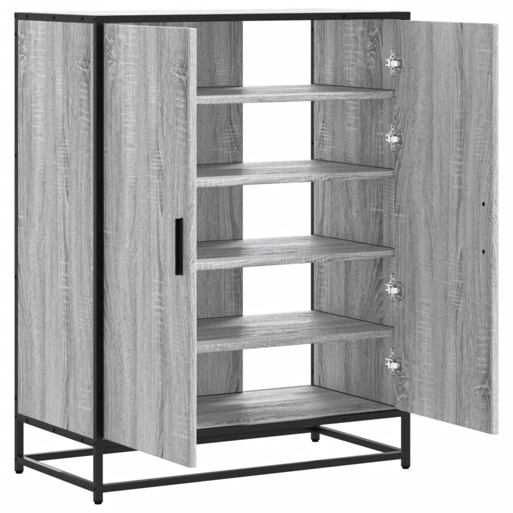 Scarpiera 75X38X97,5 Cm Legno Multistrato Metallo