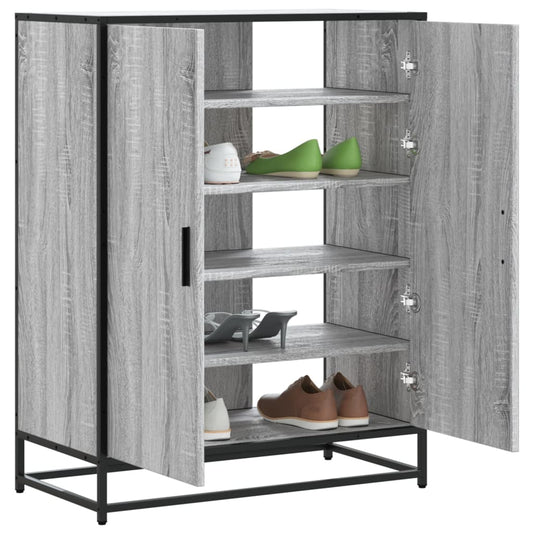 Scarpiera 75X38X97,5 Cm Legno Multistrato Metallo