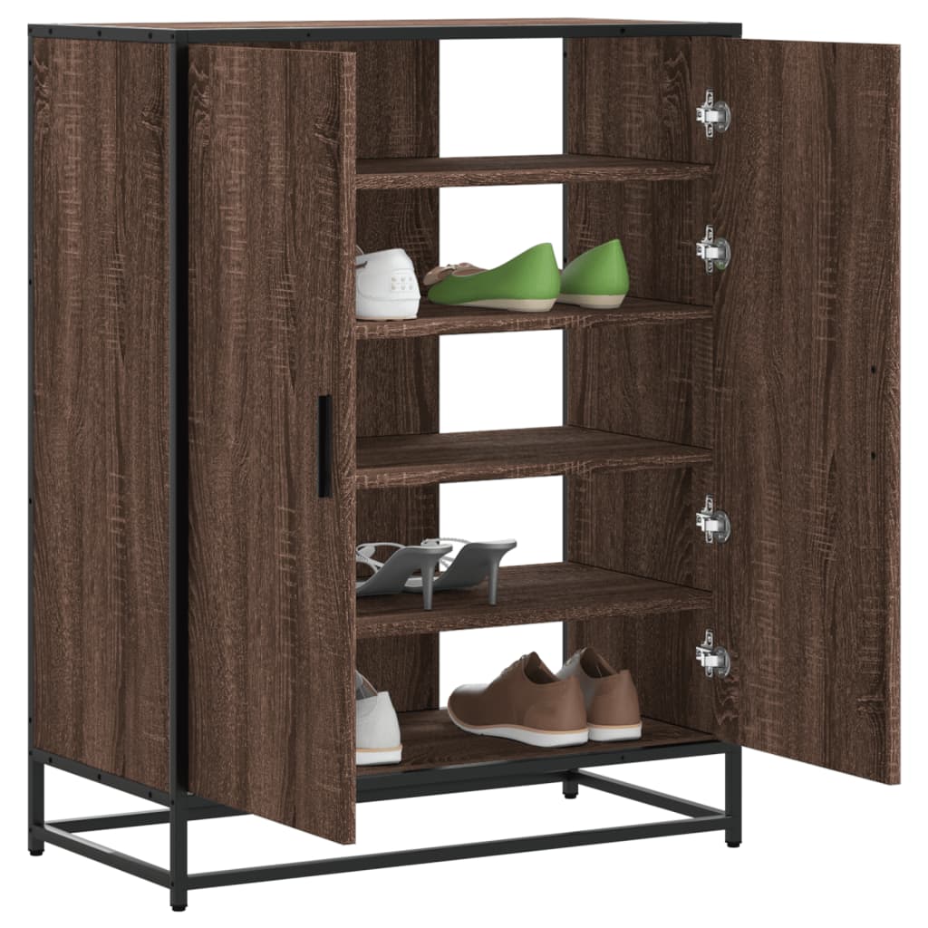 Scarpiera 75X38X97,5 Cm Legno Multistrato Metallo