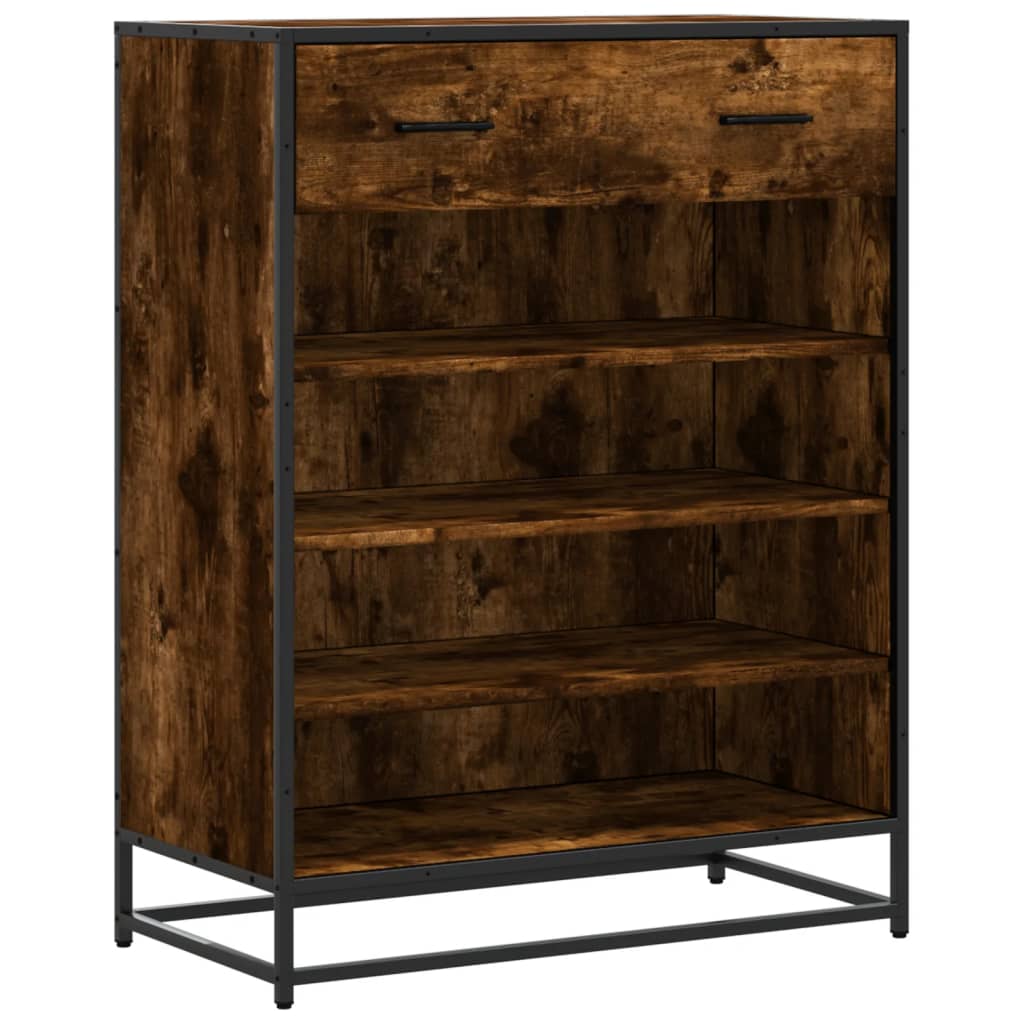 Scarpiera 75X38X97,5 Cm Legno Multistrato Metallo