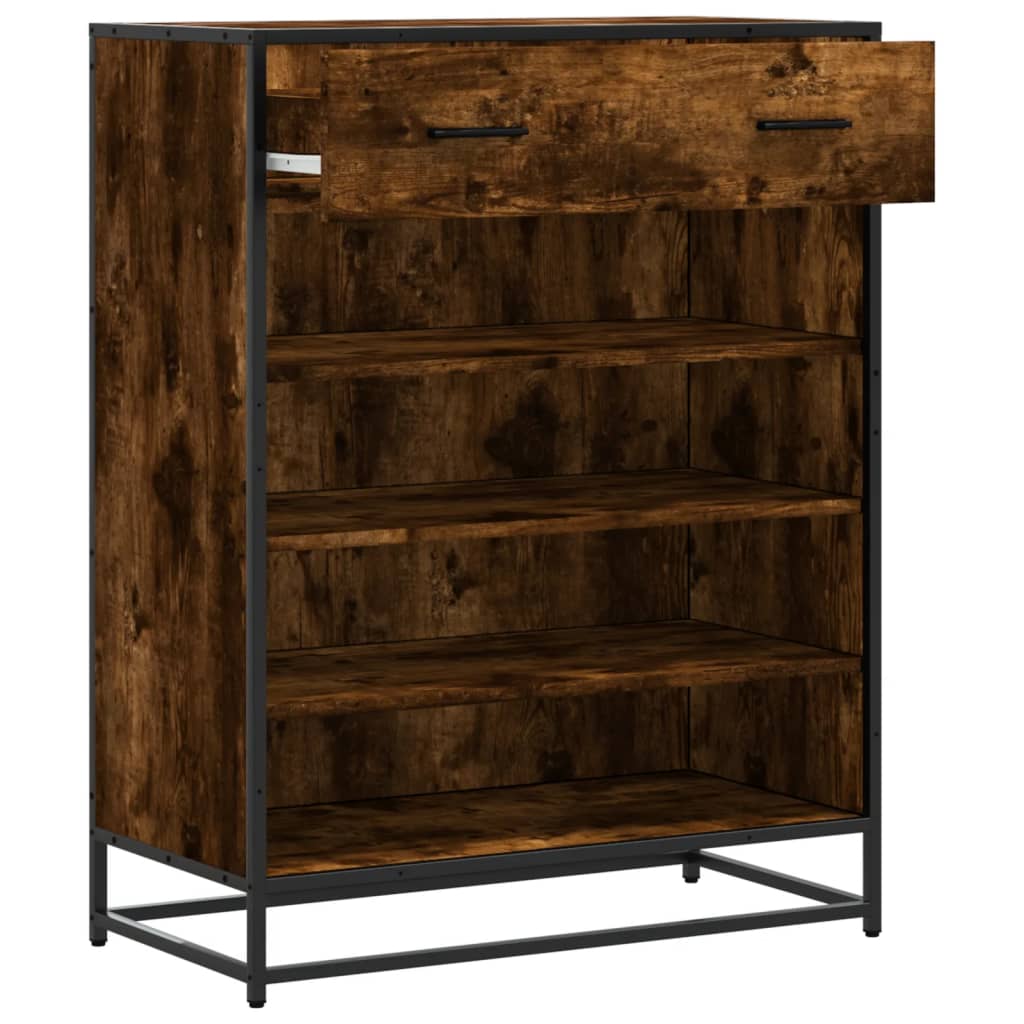 Scarpiera 75X38X97,5 Cm Legno Multistrato Metallo