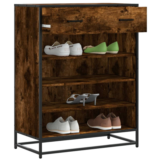 Scarpiera 75X38X97,5 Cm Legno Multistrato Metallo