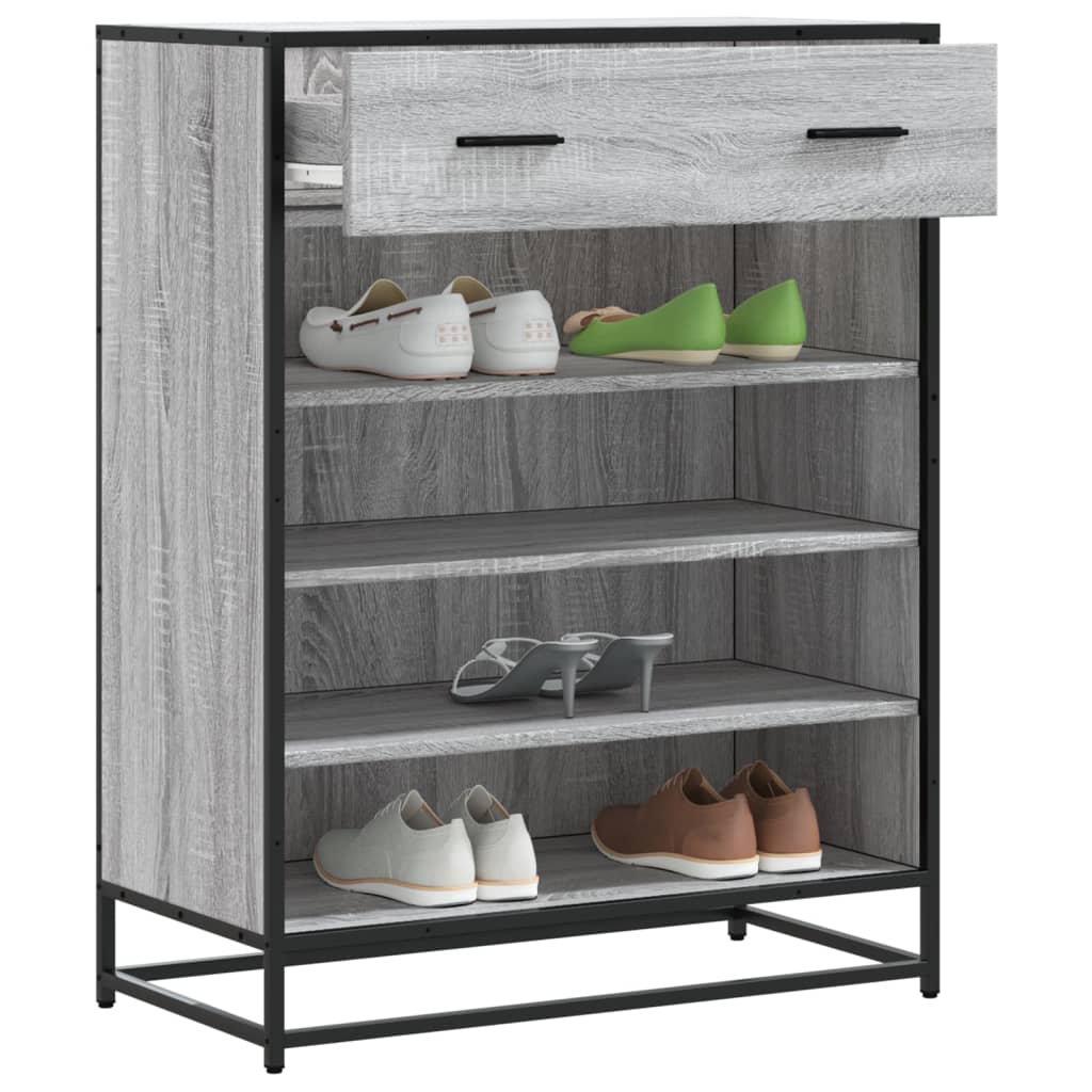 Scarpiera 75X38X97,5 Cm Legno Multistrato Metallo
