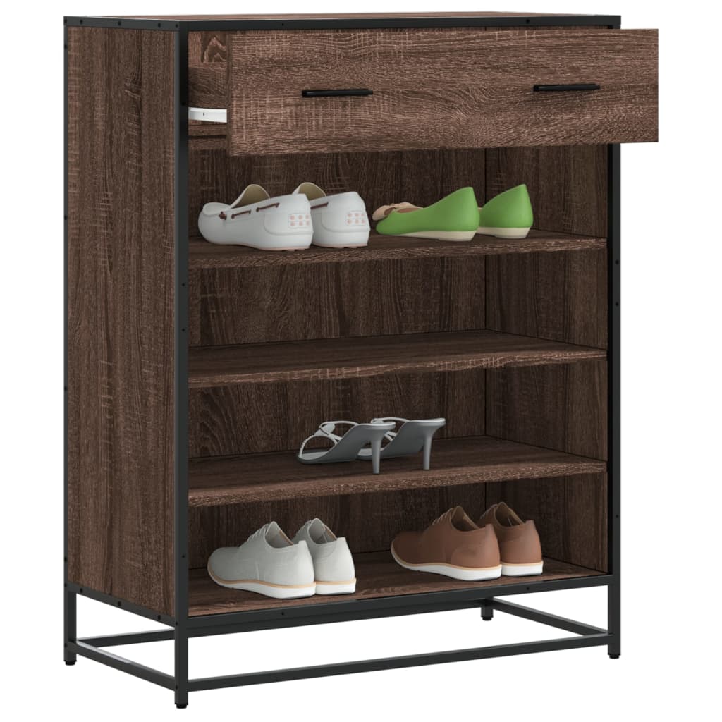 Scarpiera 75X38X97,5 Cm Legno Multistrato Metallo