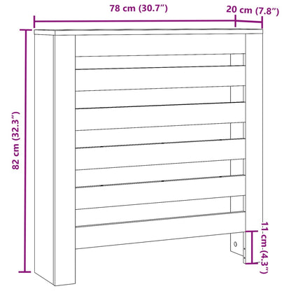 Copertura Termosifone Bianca Legno Multistrato Bianco