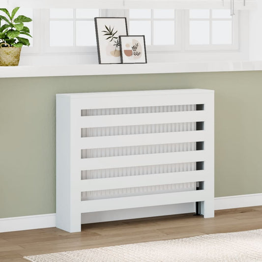 Copertura Termosifone Bianca 104X20X82 Cm In Legno Multistrato