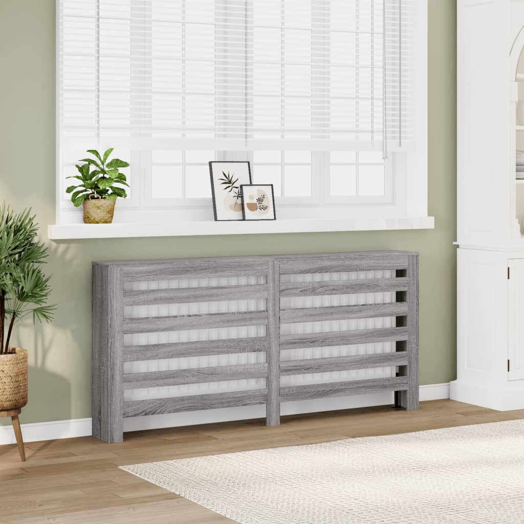 Copertura Termosifone 205X21,5X83,5Cm Multistrato Grigio Sonoma