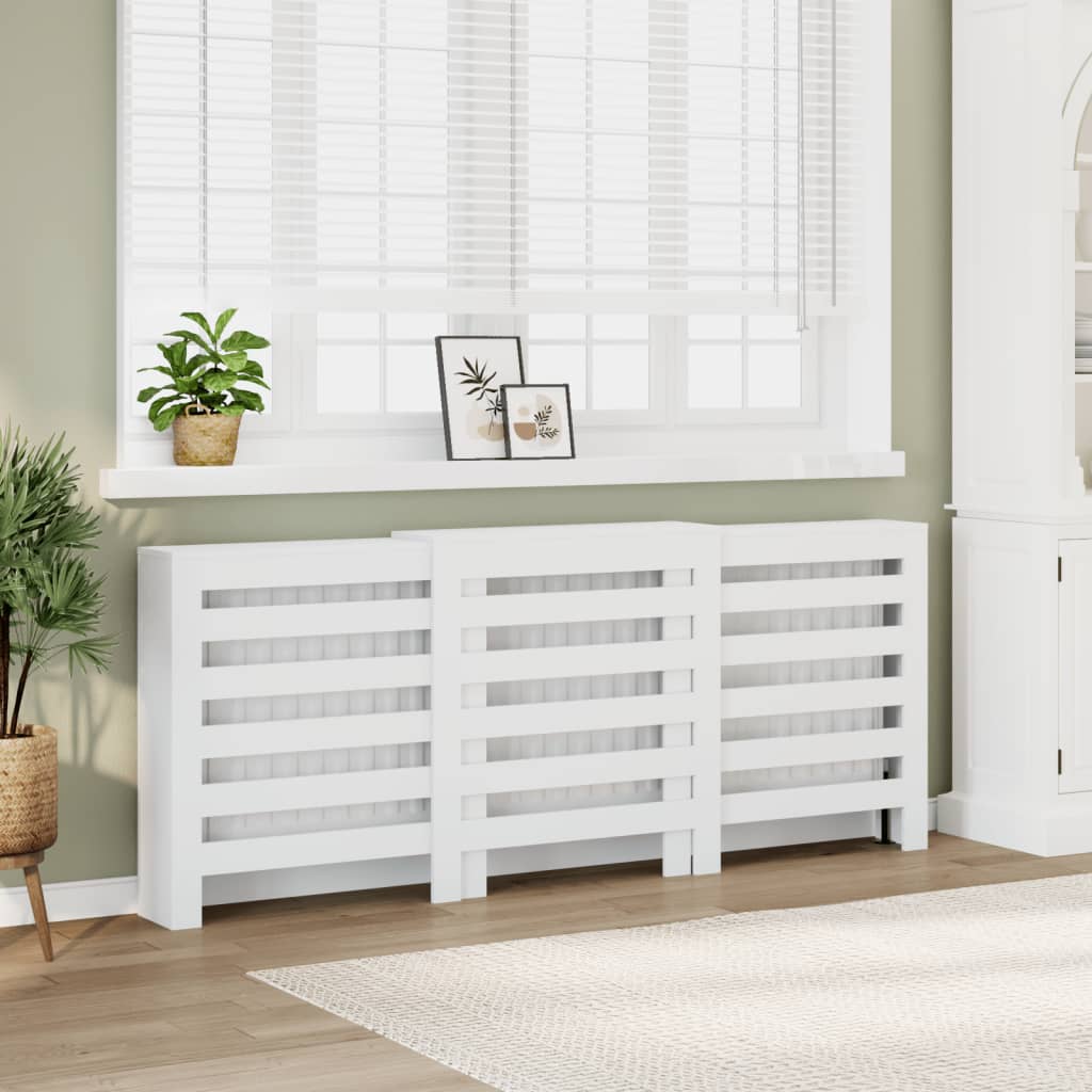 Copertura Termosifone Bianca Legno Multistrato Bianco