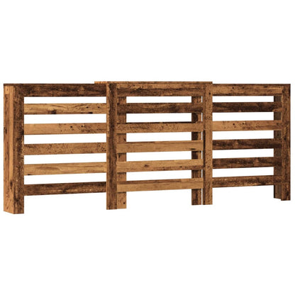 Copertura Termosifone Legno Antico 205X21,5X83,5 Cm Multistrato Rovere Fumo