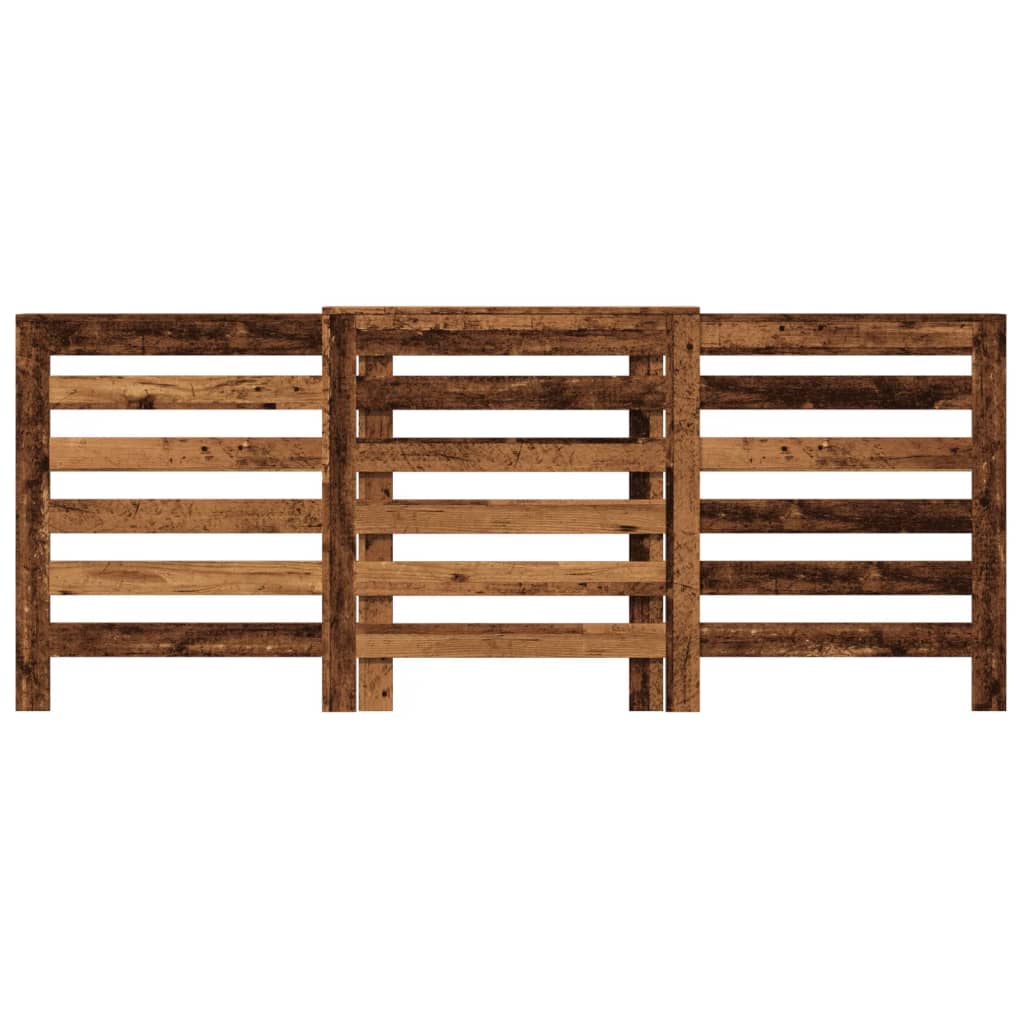 Copertura Termosifone Legno Antico 205X21,5X83,5 Cm Multistrato Rovere Fumo